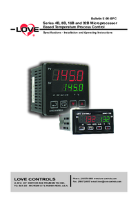 Thumbnail of document Manual - 4B 1/4 DIN Temperature/Process Controller
